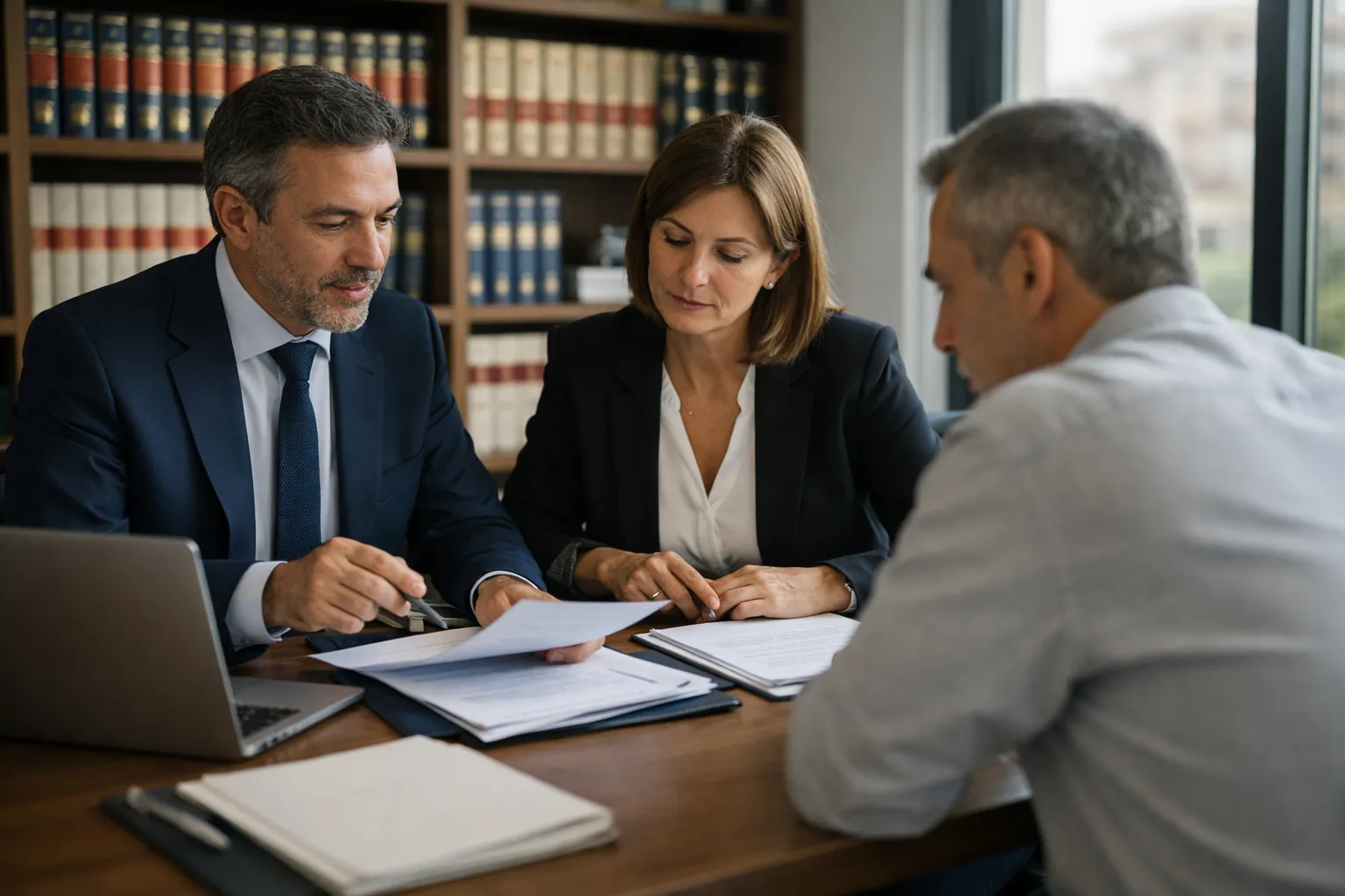 Meeting at a law office in Madrid